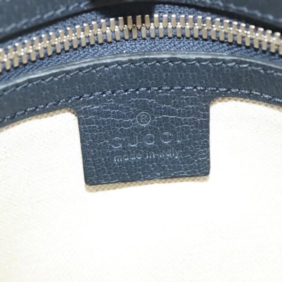 GUCCI GG Canvas Waist Bag Blue Silver 658657 Auth 139364 - Picture 10 of 16